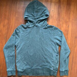 Outerknown Men’s Sur Snap Hoodie Faded Black Size Small Hemp Organic Cotton